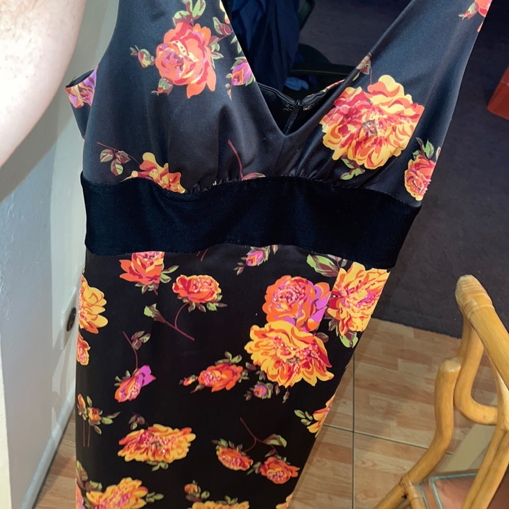 JS collection Floral midi dress SZ 14
